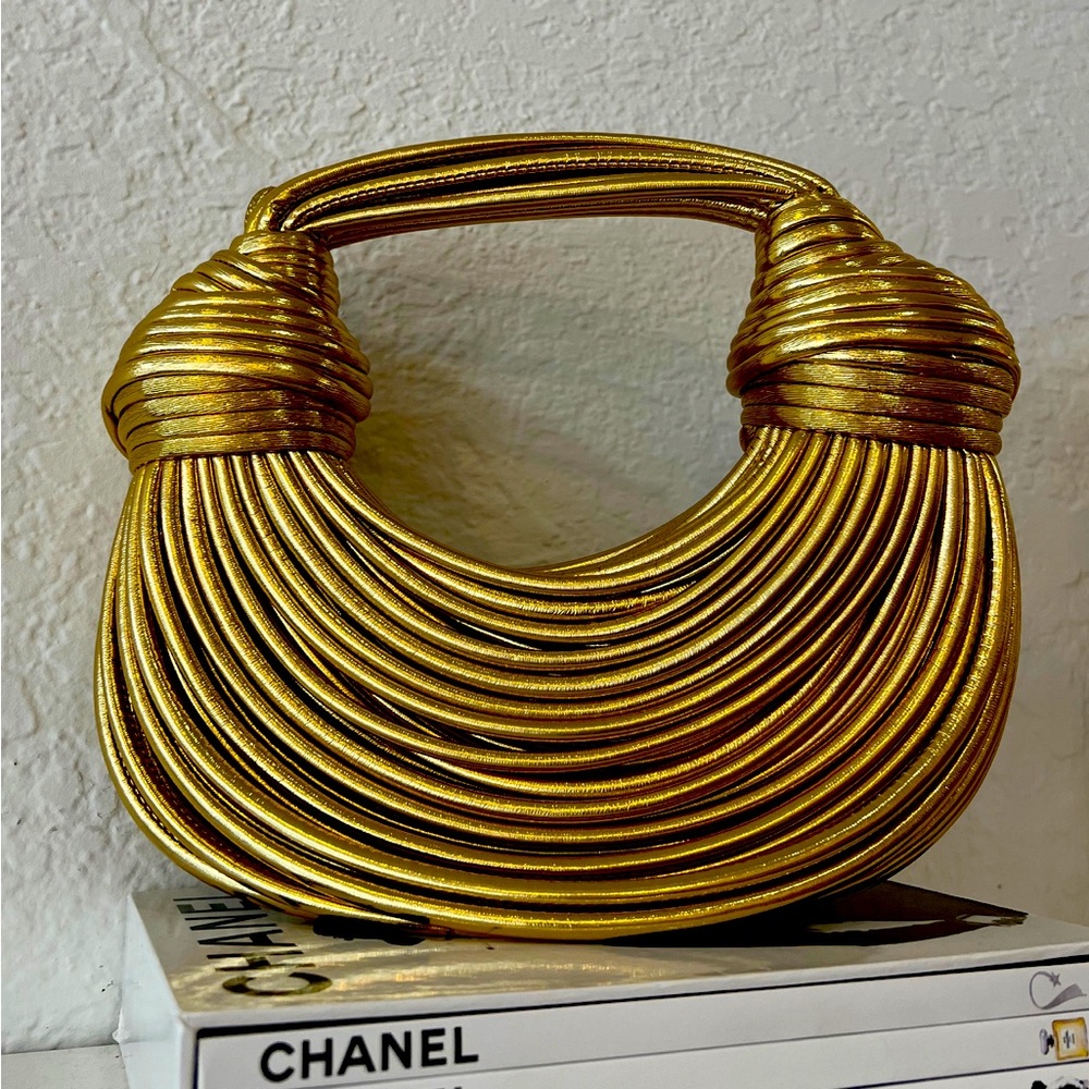Gold Knotted Bag